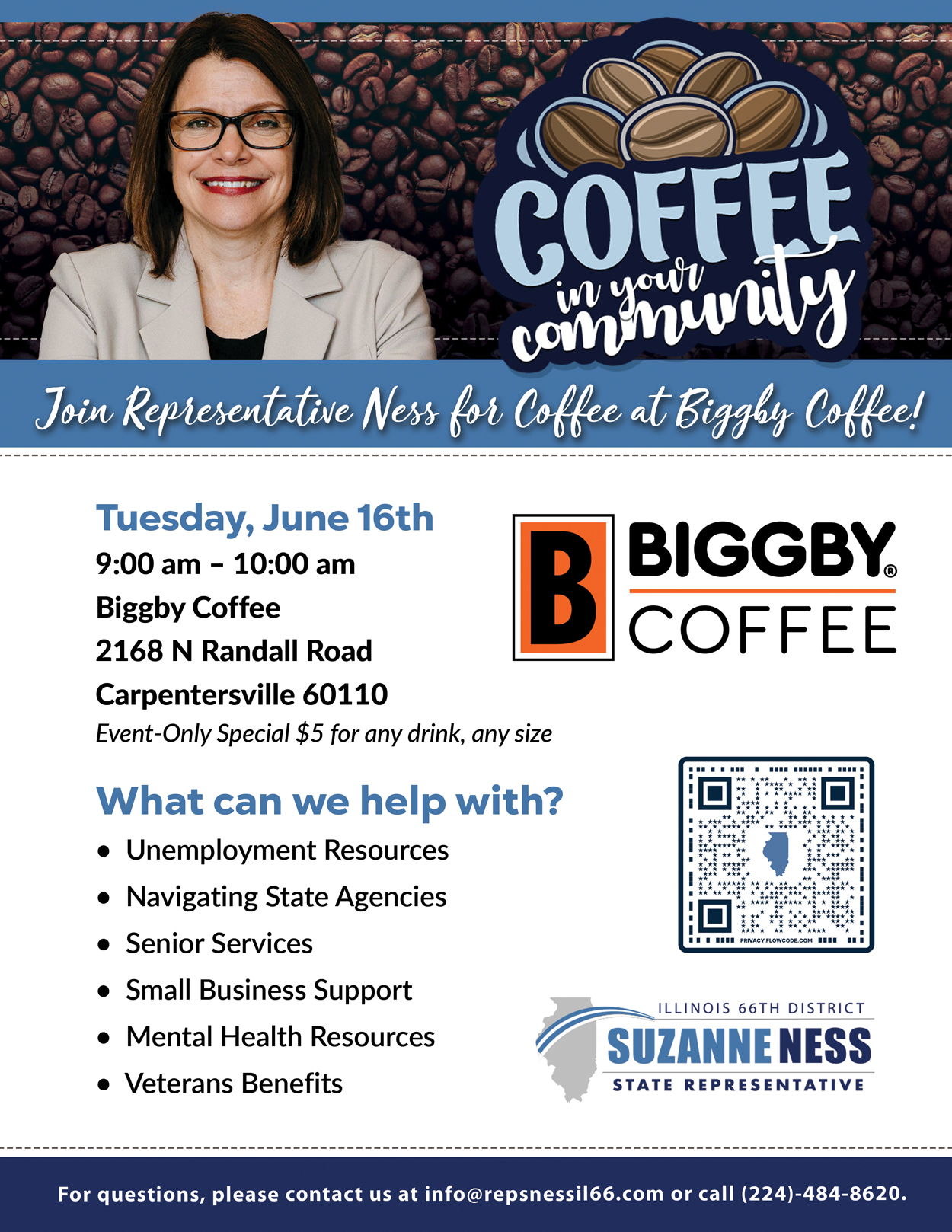 Coffee in Your Community Biggby Coffee flyer
